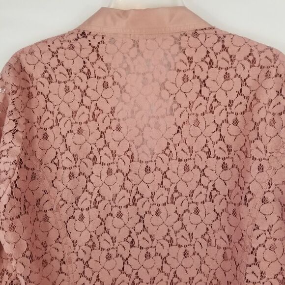 HALO LACE TOP. PINK. SIZE L. PINKY MAUVE. - Picture 11 of 13